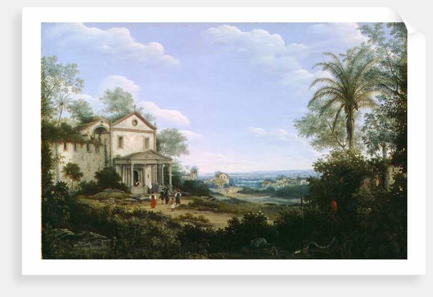 View of the Jesuit Church at Olinda, Brazil, 1665 by Frans Jansz Post