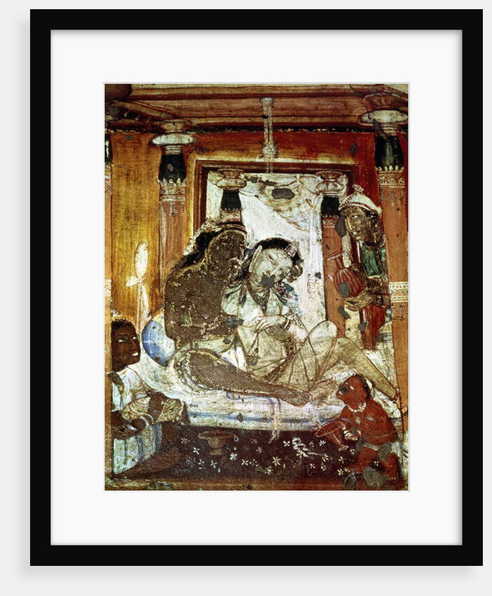 A Princely Couple in a Palace by Indian School