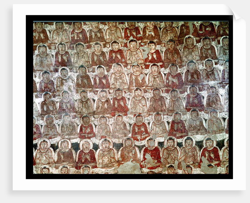 A Multitude of Seated Buddhas by Indian School