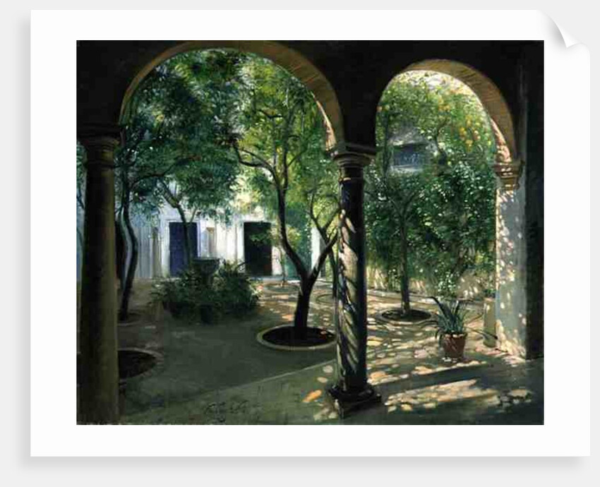 Shaded Courtyard, Vianna Palace, Cordoba by Timothy Easton