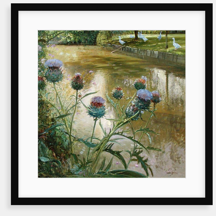 Cardoons Against the Moat by Timothy Easton