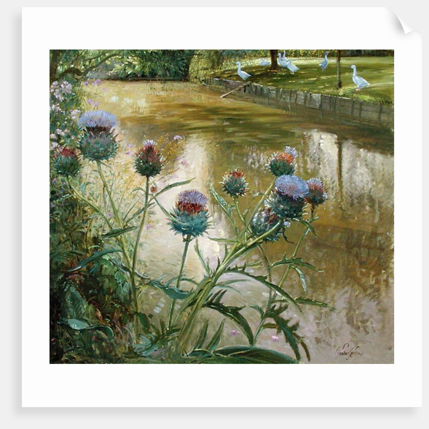 Cardoons Against the Moat by Timothy Easton