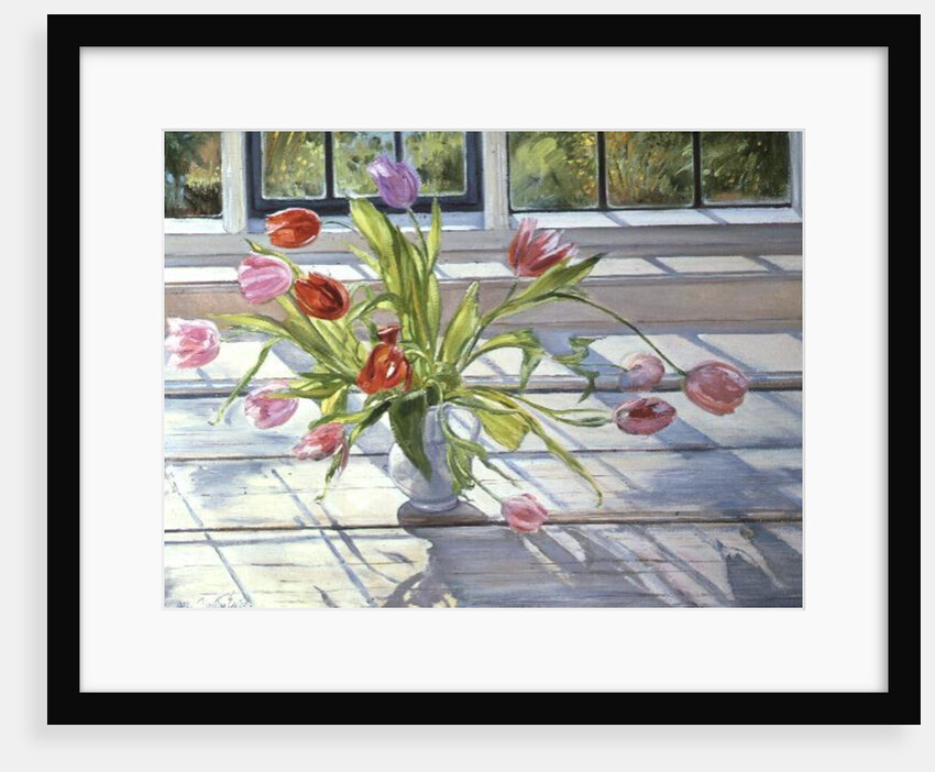 Tulips in the Evening Light, 1990 by Timothy Easton