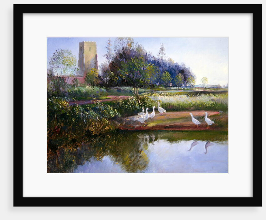 Geese at Sundown, 1991 by Timothy Easton