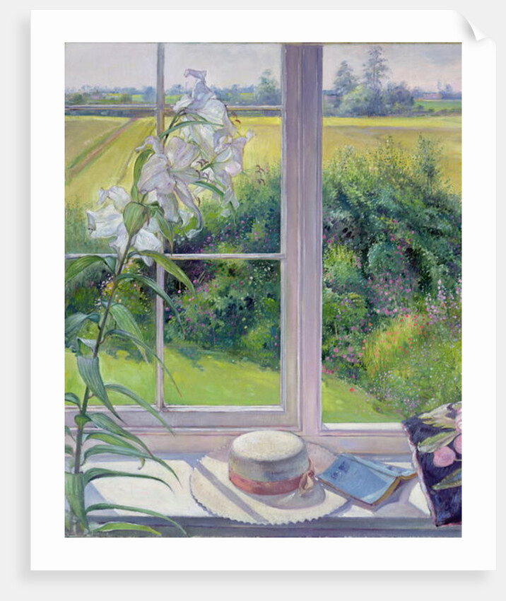 Window Seat and Lily, 1991 by Timothy Easton