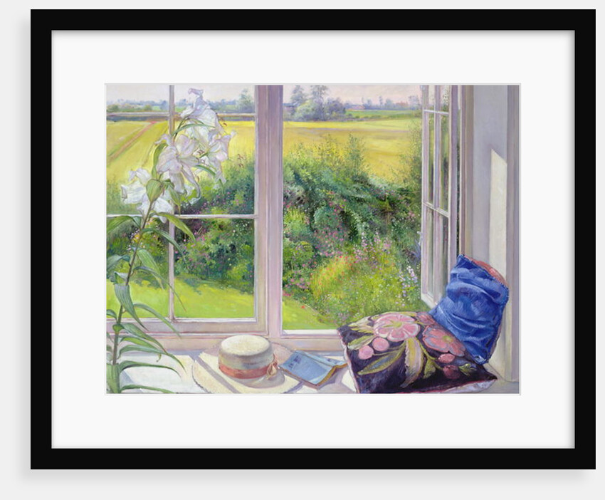 Window Seat and Lily, 1991 by Timothy Easton
