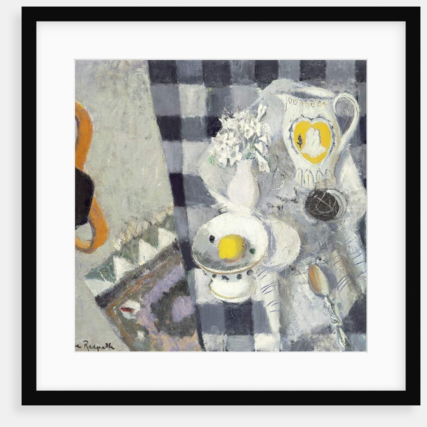 Black and White Checks by Anne Redpath