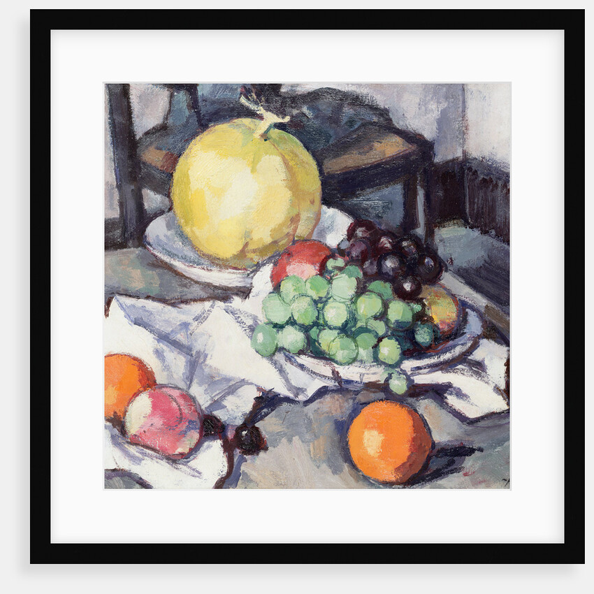 Still Life with Melons and Grapes by Samuel John Peploe