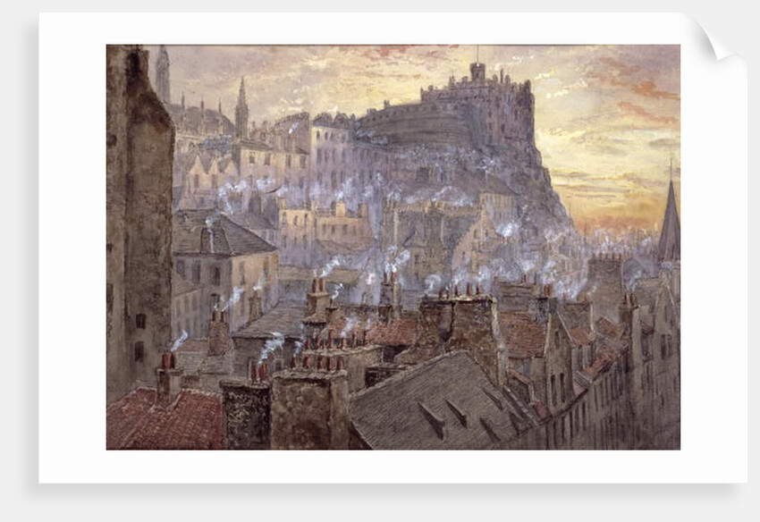 Edinburgh Castle from George IV Bridge by Jane Stewart Smith
