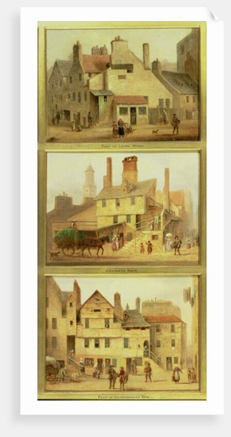 Foot of Leith Wynd, Cowgate Port and Foot of Candle Maker Row by Scottish School