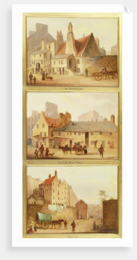 Canongate, Foot of West Port and Calton by Scottish School