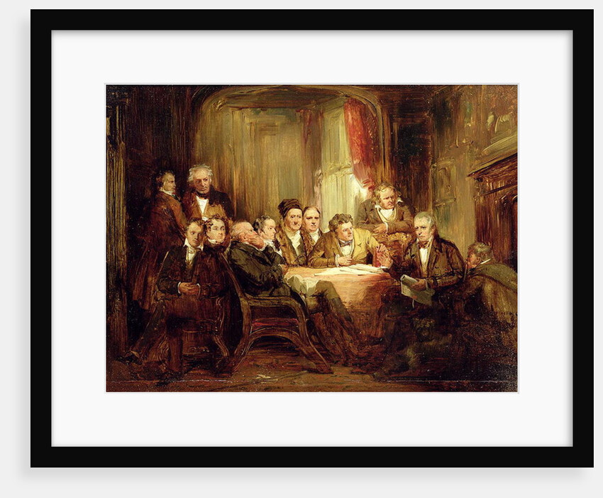 Sir Walter Scott and his Literary Friends at Abbotsford by Thomas Faed
