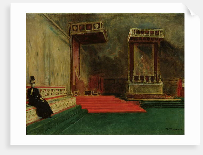 Interior of the Sistine Chapel, Rome by Leon Joseph Florentin Bonnat