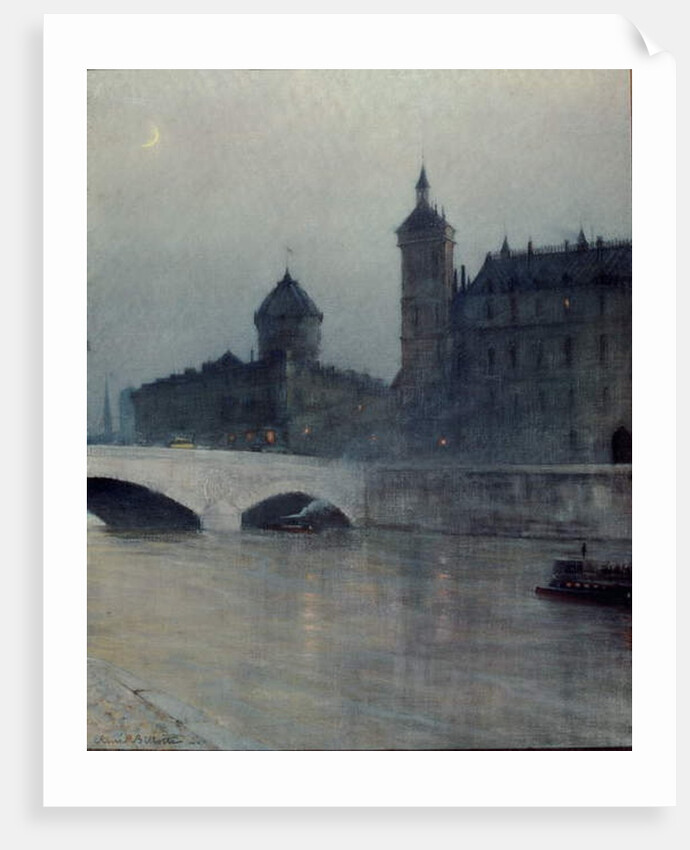 The Seine and the Conciergerie by Rene Billotte