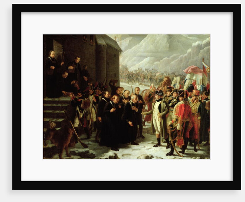 The First Consul Visiting the Hospice of Mont Saint-Bernard, 20th May 1800, 1810 by Charles-Jacques Lebel