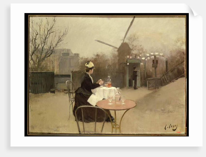 Eating Al Fresco by Ramon Casas i Carbo