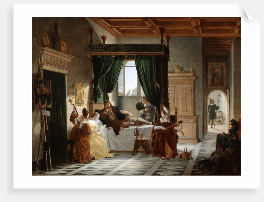 The Convalesence of Bayard, 1816-17 by Pierre Henri Revoil