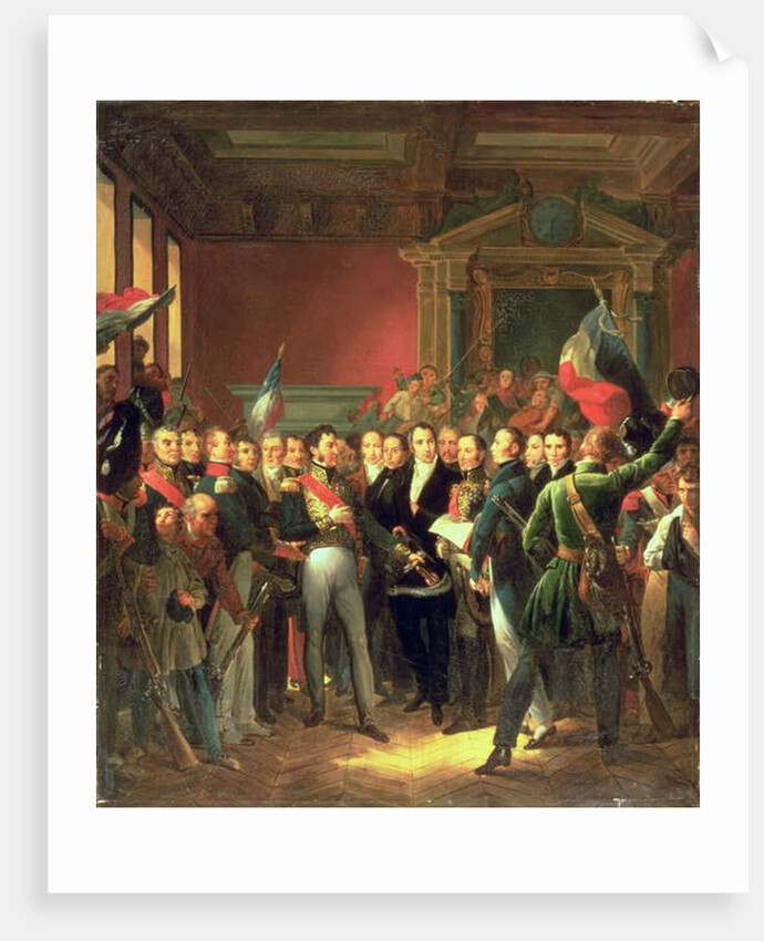 The Reading of the Declaration of Deputies, 1830 by Francois Pascal Simon Baron Gerard