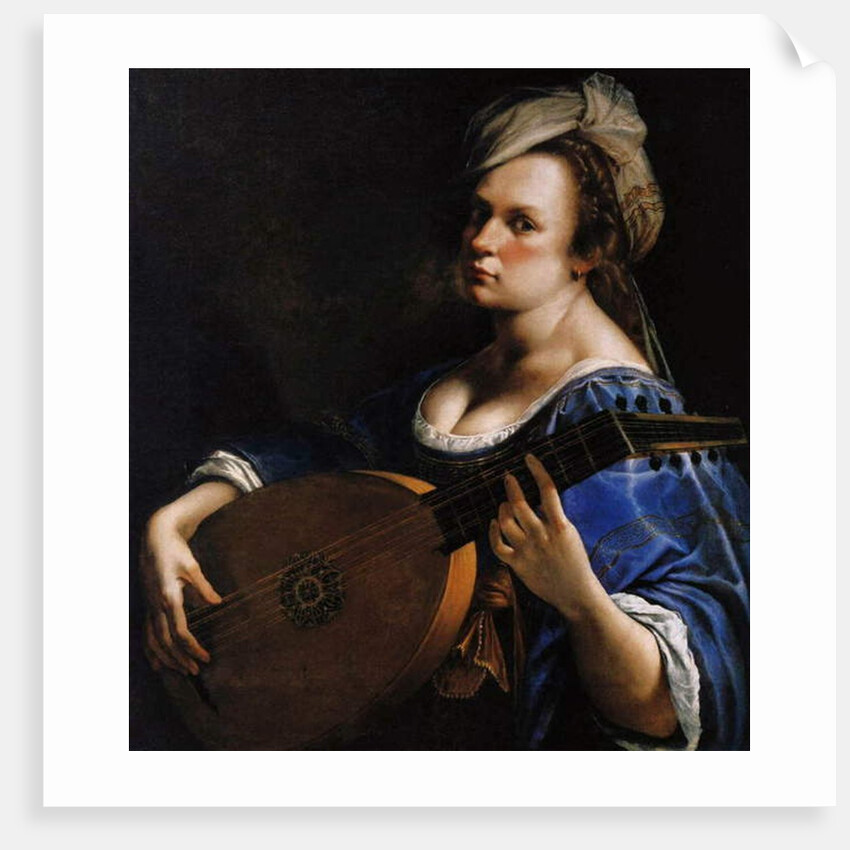 Self-Portrait as a Lute Player, c.1615-18 by Artemisia Gentileschi