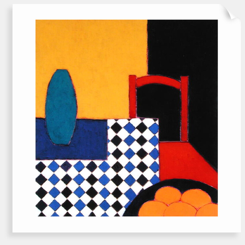 Still life with Red Chair, 2002 by Eithne Donne