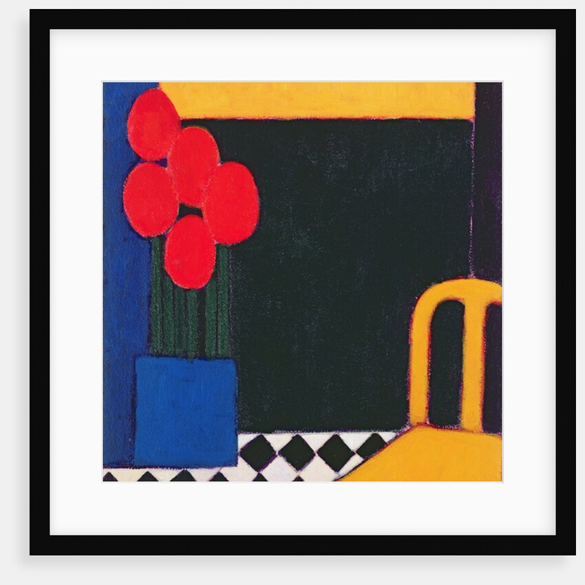 Tulips and Yellow Chair, 2002 by Eithne Donne