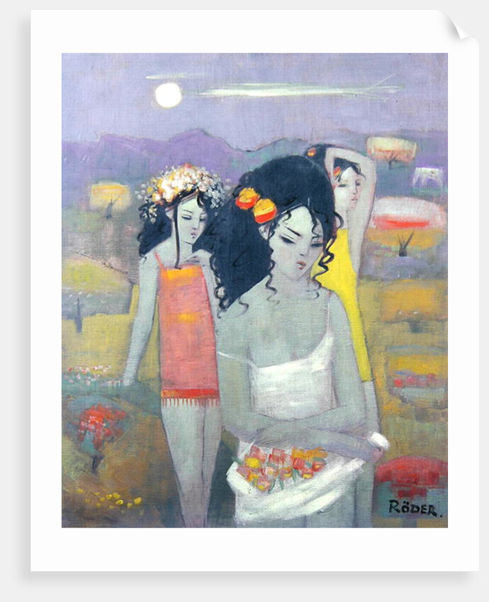 Gathering Flowers, 1995 by Endre Roder