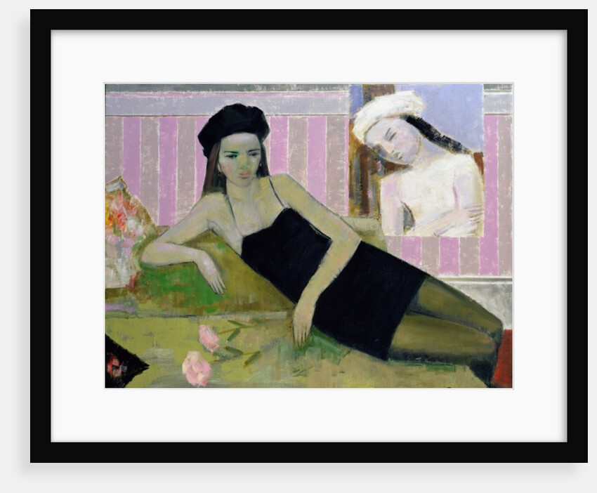 Antoinette and a detail from Balthus, 1994 by Endre Roder