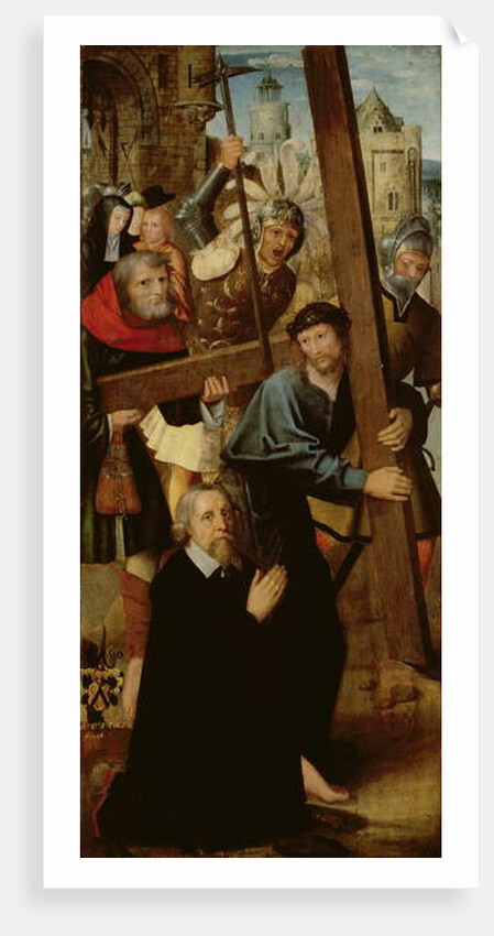 Christ Carrying the Cross, left wing from the Altar of St. Anthony, 1510-18 by School Netherlandish