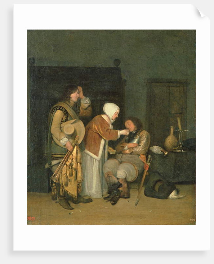 Letter to a Sleeping Soldier by Dutch School