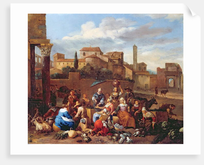 Vegetable Market in Italy by Hendrick Mommers