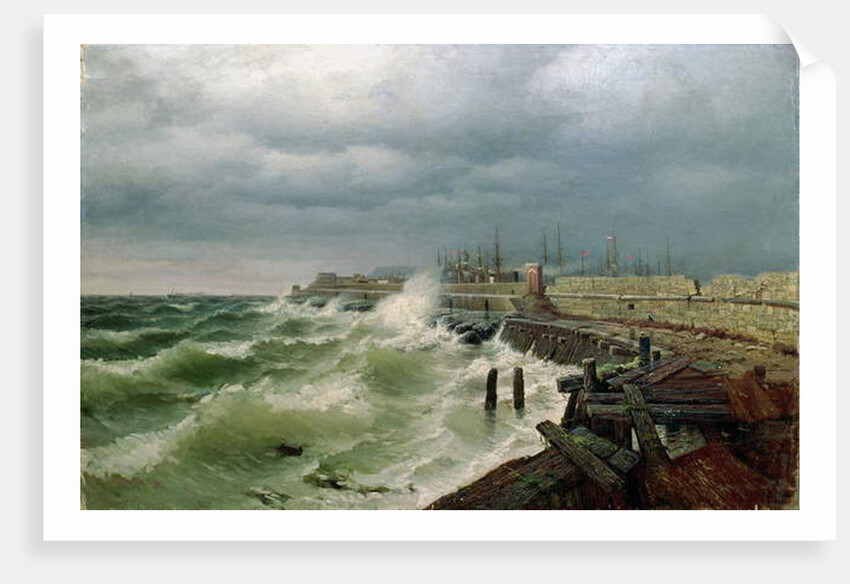Odessa Pier, 1885 by Rufim Gavrilovitch Sudkovsky