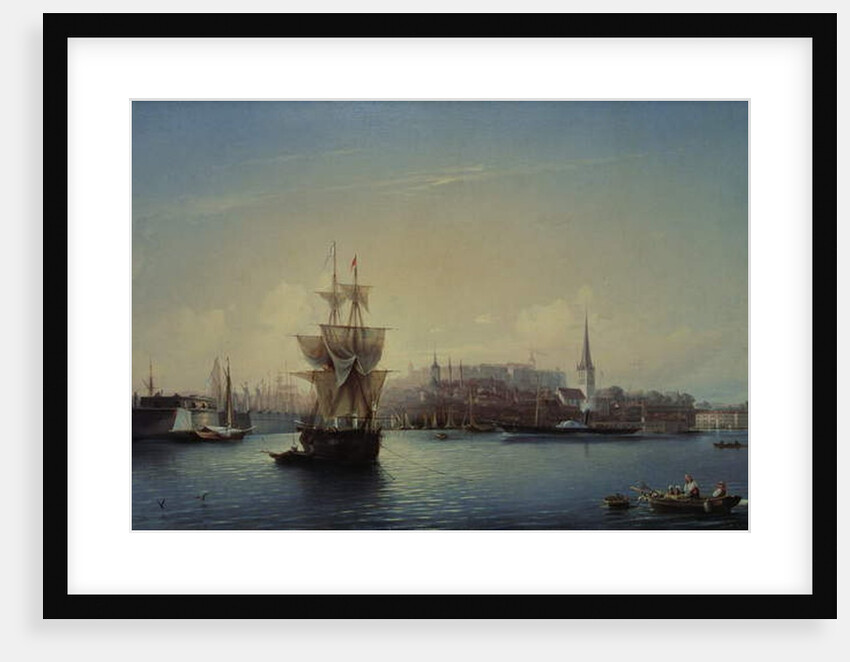 Tallinn Harbour, 1853 by Aleksei Petrovich Bogolyubov