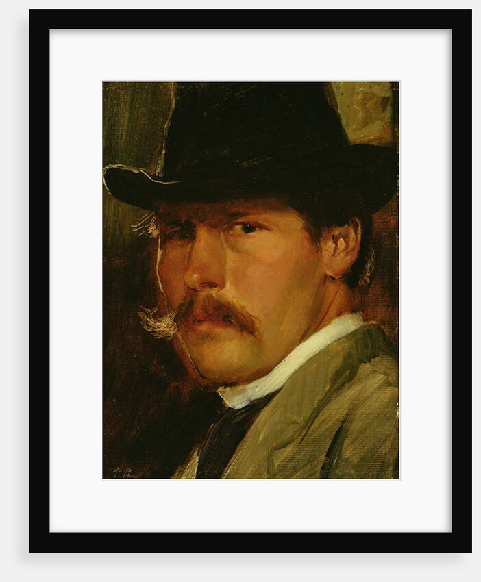 Self Portrait in a Hat, 1900 by Paul Raud
