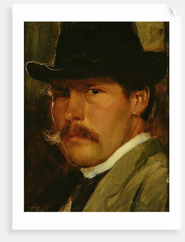 Self Portrait in a Hat, 1900 by Paul Raud