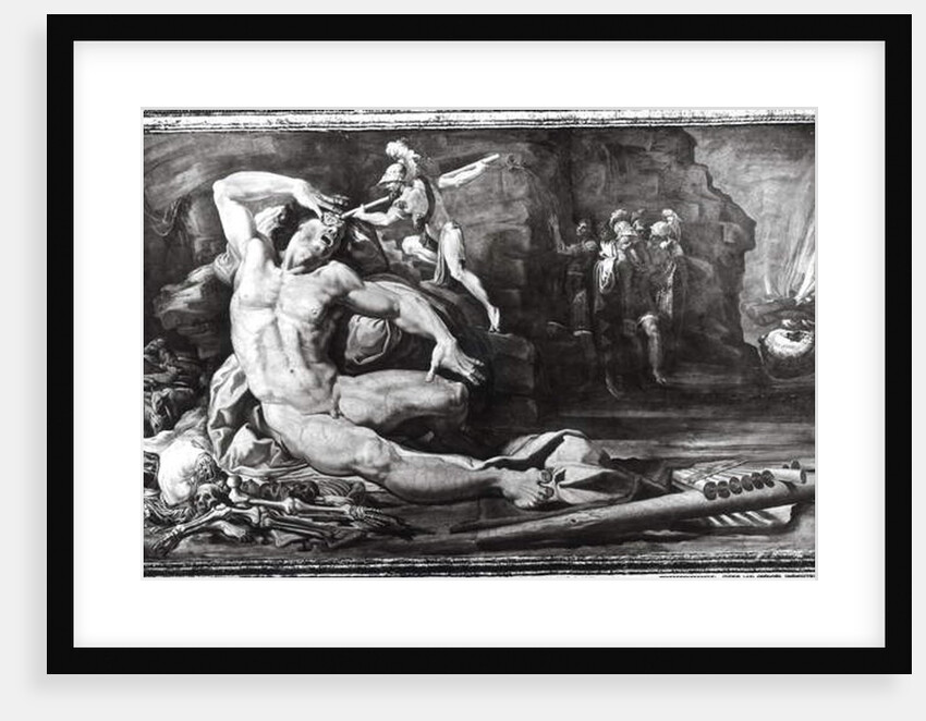 Ulysses Blinding Polyphemus the Cyclops, frieze representing scenes from the Quests of Ulysses by Pellegrino Tibaldi