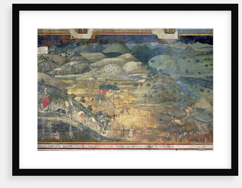 Effects of Good Government in the Countryside, 1388-40 by Ambrogio Lorenzetti