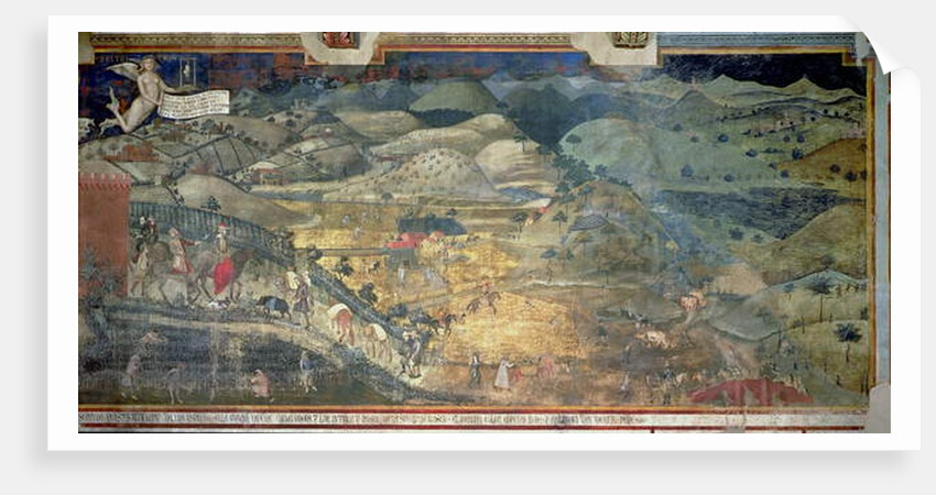 Effects of Good Government in the Countryside, 1388-40 by Ambrogio Lorenzetti