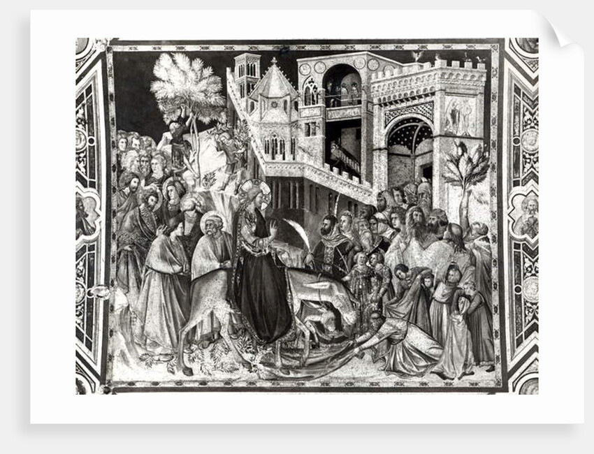 Entry of Christ into Jerusalem by Pietro Lorenzetti