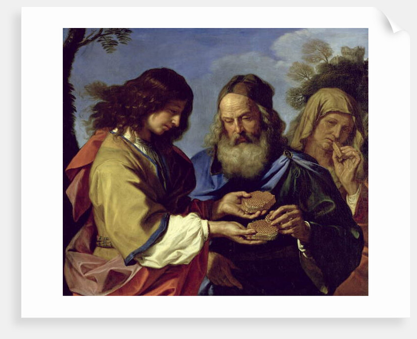 Samson Offering His Parents a Honeycomb by Guercino (1591-1666)