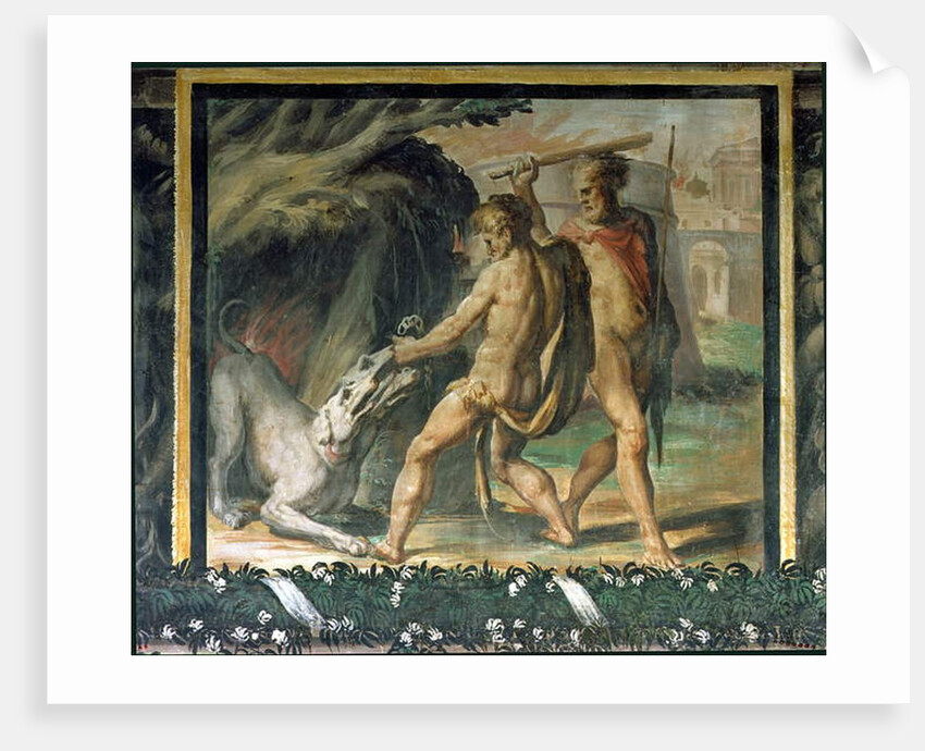 Hercules and Cerberus by Nicolo dell' Abate