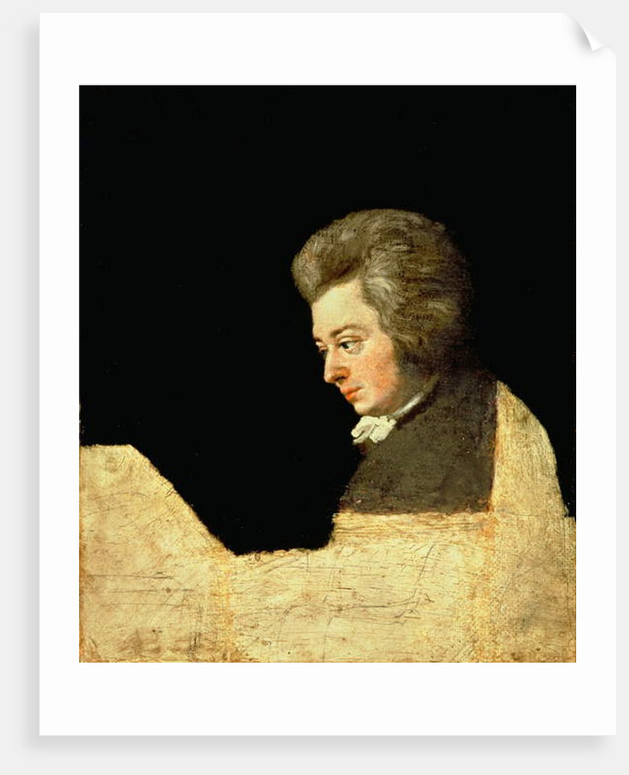 Portrait of Wolfgang Amadeus Mozart at the Piano, 1789 by Joseph Lange