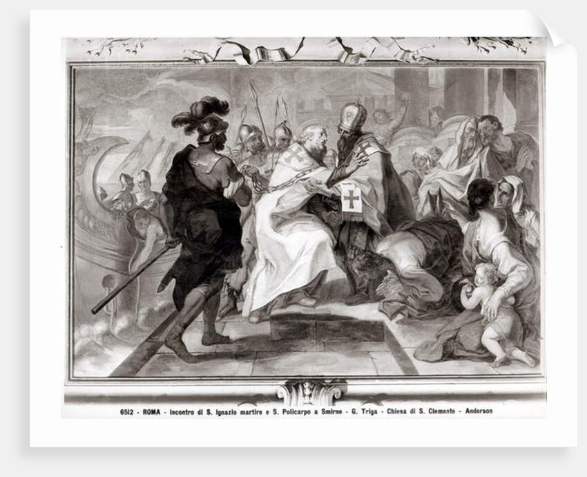 The Meeting of St. Ignatius of Antioch and St. Polycarp of Smyrna by Giacomo Triga