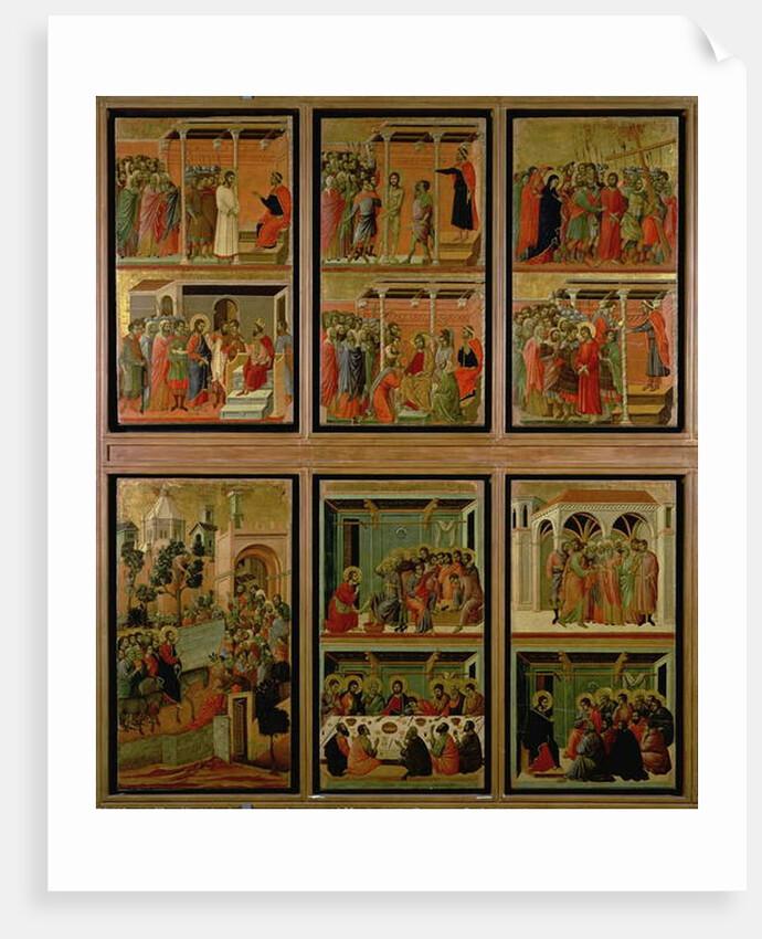 Maesta: eleven scenes from the Passion, 1308-11 by Duccio di Buoninsegna