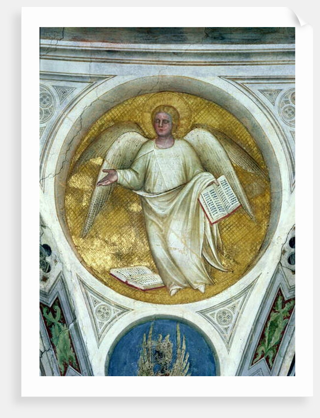 Angel in an oculus, 1360-70 by Giusto di Giovanni de' Menabuoi