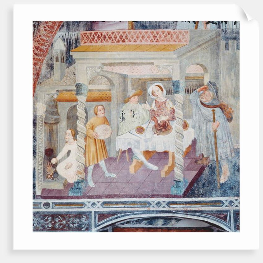 St. James Entering a House during a Meal by Italian School