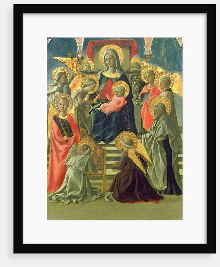 Madonna and Child Enthroned with Angels and Saints by Fra Filippo Lippi