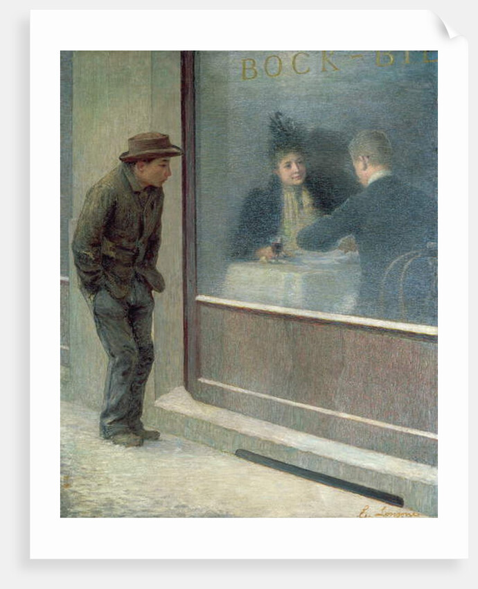 Reflections of a Starving Man or Social Contrasts, 1894 by Emilio Longoni