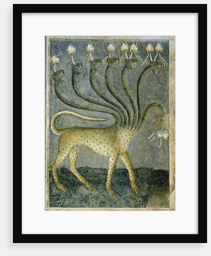 The seven-headed beast coming from the sea, 1360-70 by Giusto di Giovanni de' Menabuoi