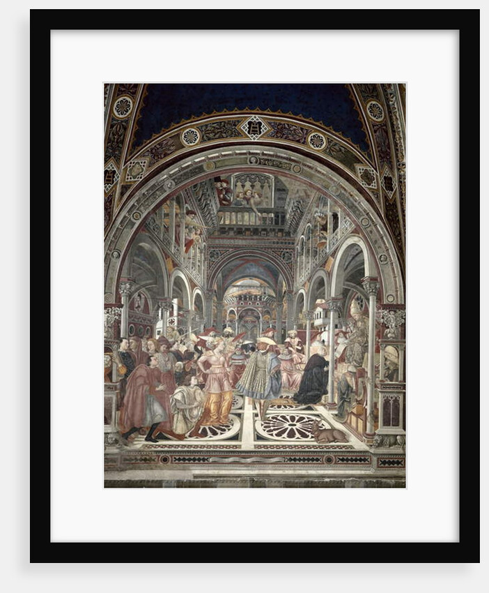 Pope Celestine III Grants Autonomy to the Hospital of Siena, 1442 by Domenico di Bartolo