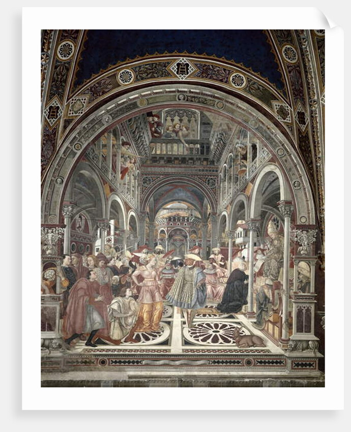 Pope Celestine III Grants Autonomy to the Hospital of Siena, 1442 by Domenico di Bartolo